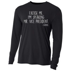 Excuse Me I'm Speaking Mr Vice President Kamala Harris Debate Cooling Performance Long Sleeve Crew