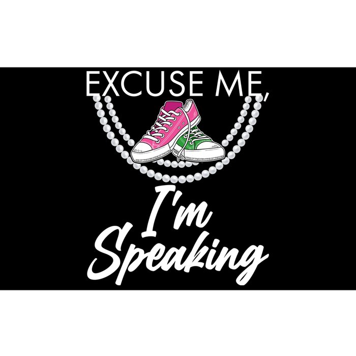 Excuse Me I'm Speaking Pearls and Converse Kamala Harris AKA Bumper Sticker