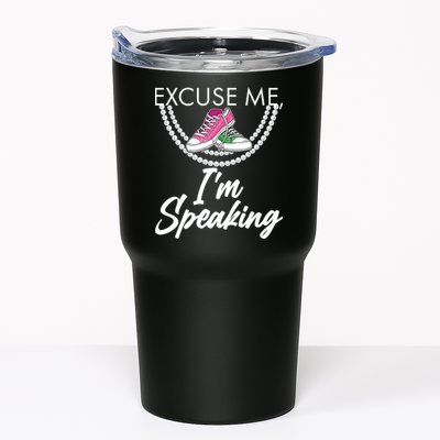 Excuse Me I'm Speaking Pearls and Converse Kamala Harris AKA Tumbler