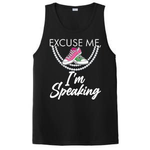 Excuse Me I'm Speaking Pearls and Converse Kamala Harris AKA PosiCharge Competitor Tank