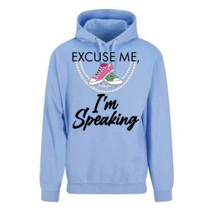 Excuse Me I'm Speaking Pearls and Converse Kamala Harris AKA Unisex Surf Hoodie