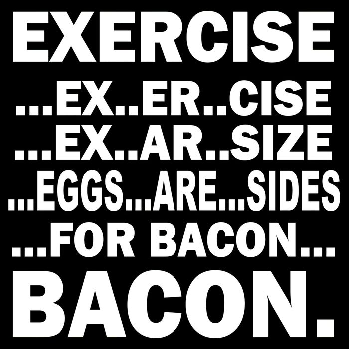 Exercise Eggs Are Sides For Bacon Backpack