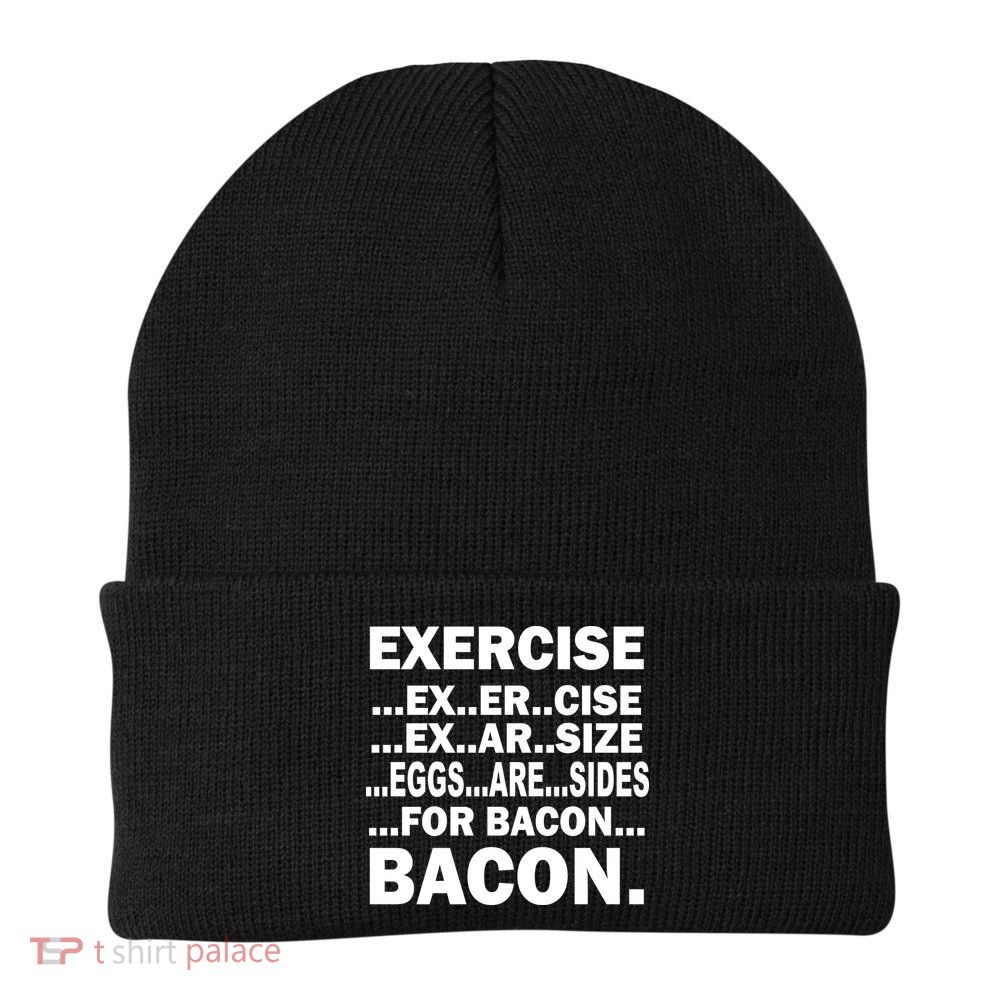 Exercise Eggs Are Sides For Bacon Beanie