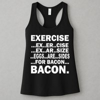 Exercise Eggs Are Sides For Bacon Womens Tank Top