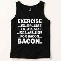 Exercise Eggs Are Sides For Bacon Tank Top