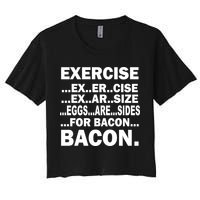 Exercise Eggs Are Sides For Bacon Crop Top