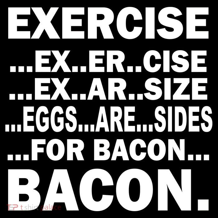 Exercise Eggs Are Sides For Bacon Short Acrylic Beanie