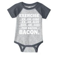 Exercise Eggs Are Sides For Bacon Infant Baby Jersey Bodysuit