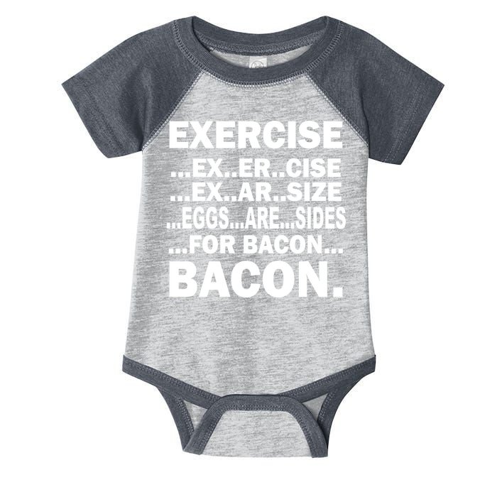 Exercise Eggs Are Sides For Bacon Infant Baby Jersey Bodysuit