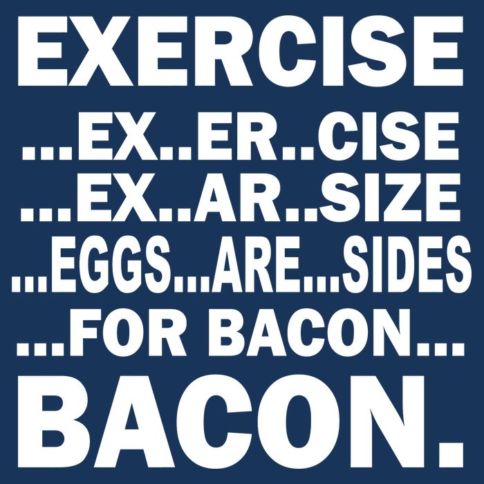 Exercise Eggs Are Sides For Bacon Infant Baby Jersey Bodysuit