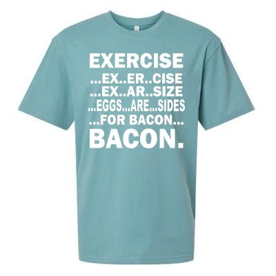 Exercise Eggs Are Sides For Bacon Sueded Cloud Jersey T-Shirt