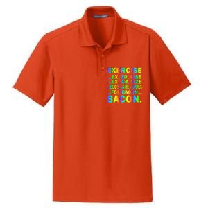 Exercise Eggs Are Sides For Bacon Tie Dye Dry Zone Grid Polo