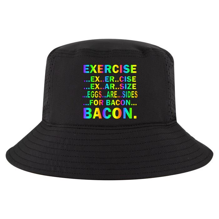 Exercise Eggs Are Sides For Bacon Tie Dye Cool Comfort Performance Bucket Hat