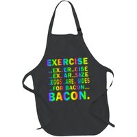 Exercise Eggs Are Sides For Bacon Tie Dye Apron