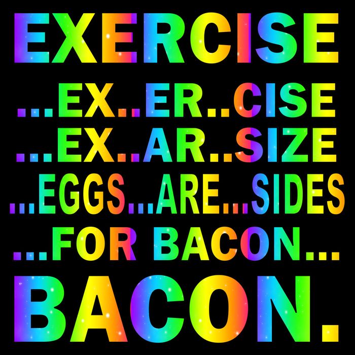 Exercise Eggs Are Sides For Bacon Tie Dye Sweatshirt