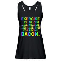 Exercise Eggs Are Sides For Bacon Tie Dye Ladies Essential Flowy Tank