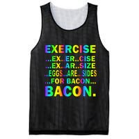 Exercise Eggs Are Sides For Bacon Tie Dye Mesh Reversible Basketball Jersey Tank