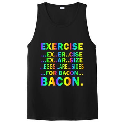 Exercise Eggs Are Sides For Bacon Tie Dye PosiCharge Competitor Tank