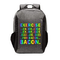 Exercise Eggs Are Sides For Bacon Tie Dye Vector Backpack