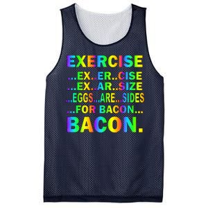 Exercise Eggs Are Sides For Bacon Tie Dye Mesh Reversible Basketball Jersey Tank