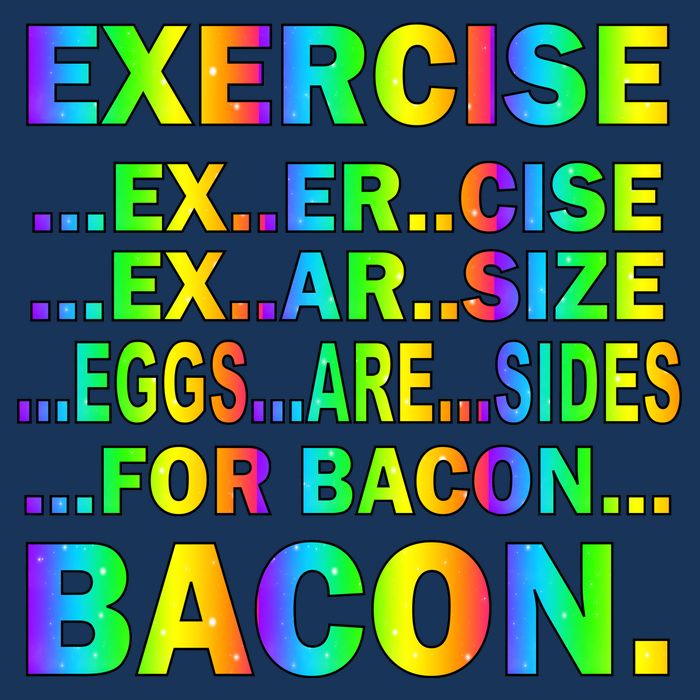 Exercise Eggs Are Sides For Bacon Tie Dye Infant Baby Jersey Bodysuit
