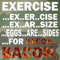 Exercise For Bacon Camouflage Legacy Tie Dye Trucker Hat
