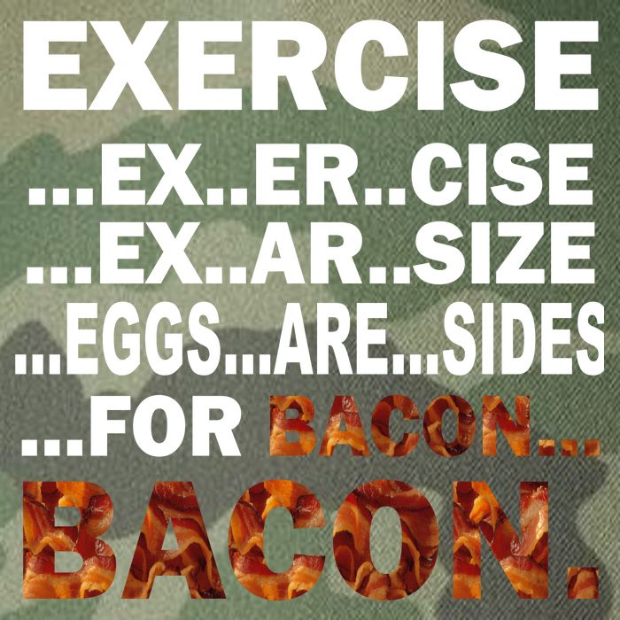 Exercise For Bacon Camouflage Legacy Tie Dye Trucker Hat