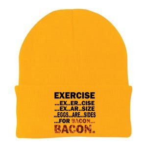 Exercise For Bacon Camouflage Knit Cap Winter Beanie