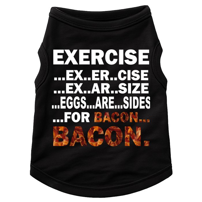 Exercise For Bacon Camouflage Doggie Tank