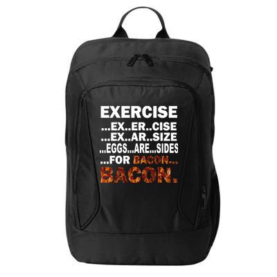 Exercise For Bacon Camouflage City Backpack