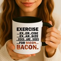 Exercise For Bacon Camouflage Mug
