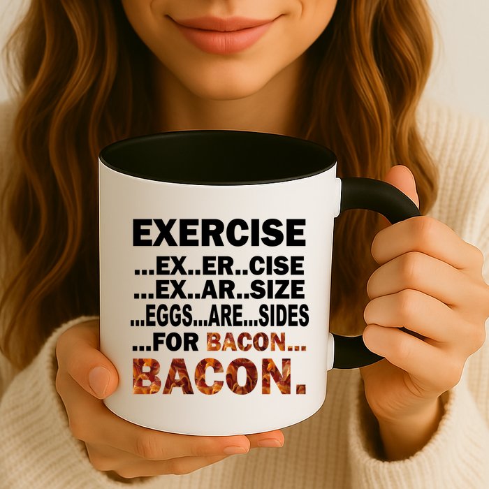 Exercise For Bacon Camouflage Mug