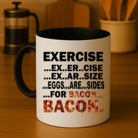 Exercise For Bacon Camouflage Mug