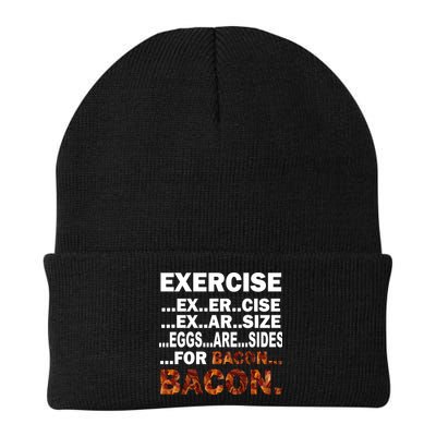 Exercise For Bacon Camouflage Knit Cap Winter Beanie