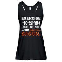 Exercise For Bacon Camouflage Ladies Essential Flowy Tank