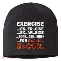 Exercise For Bacon Camouflage Sustainable Beanie