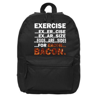 Exercise For Bacon Camouflage 16 in Basic Backpack