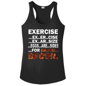 Exercise For Bacon Camouflage Ladies PosiCharge Competitor Racerback Tank