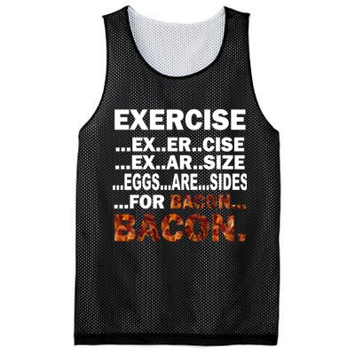 Exercise For Bacon Camouflage Mesh Reversible Basketball Jersey Tank