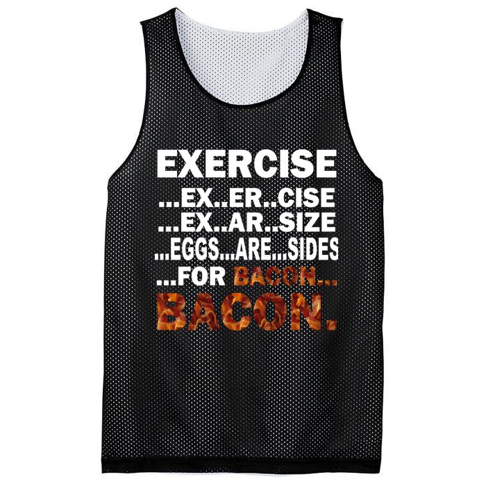 Exercise For Bacon Camouflage Mesh Reversible Basketball Jersey Tank