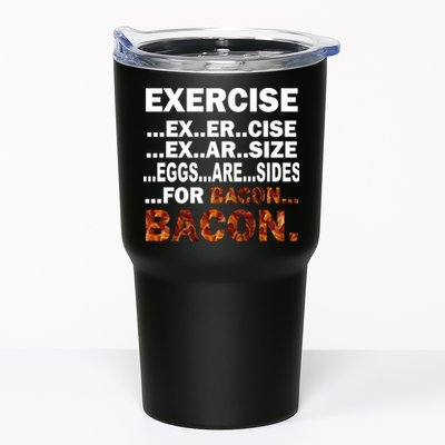 Exercise For Bacon Camouflage Tumbler