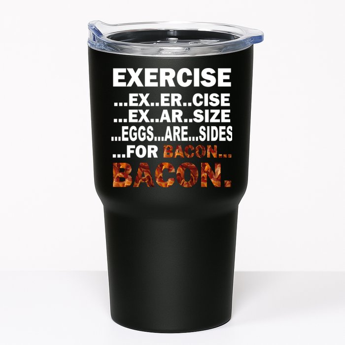 Exercise For Bacon Camouflage Tumbler