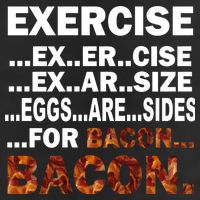 Exercise For Bacon Camouflage 25L Jumbo Tote