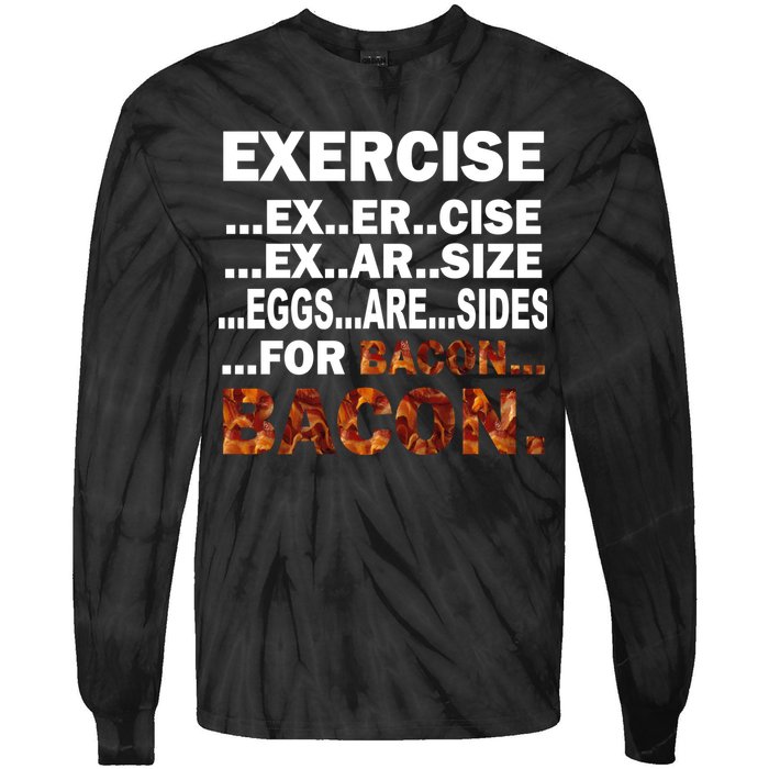 Exercise For Bacon Camouflage Tie-Dye Long Sleeve Shirt