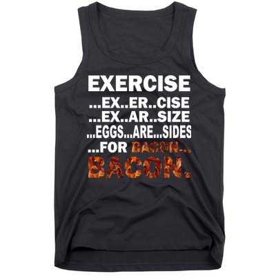 Exercise For Bacon Camouflage Tank Top