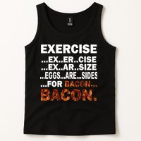 Exercise For Bacon Camouflage Tank Top
