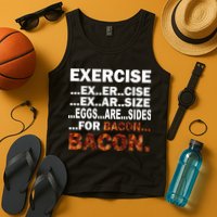 Exercise For Bacon Camouflage Tank Top