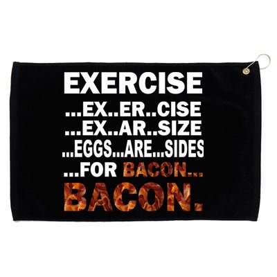 Exercise For Bacon Camouflage Grommeted Golf Towel