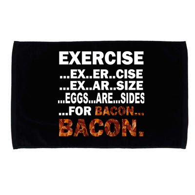 Exercise For Bacon Camouflage Microfiber Hand Towel