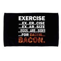 Exercise For Bacon Camouflage Microfiber Hand Towel